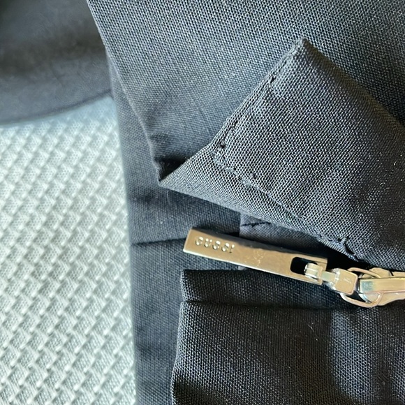 Gucci Black Wool Single Button Blazer Size 38 - Picture 12 of 14